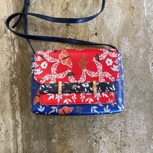Ted Baker London crossbody bag.  Adorable multi colored butterfly print